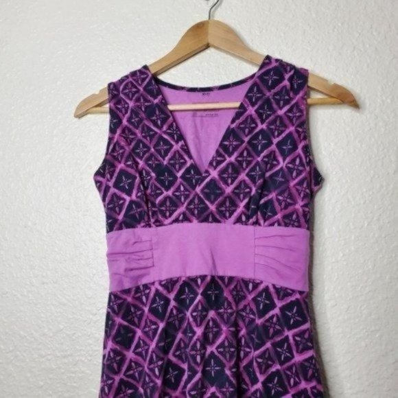 Patagonia Margot Talavera Tiles Mock Purple Dress - Picture 3 of 7